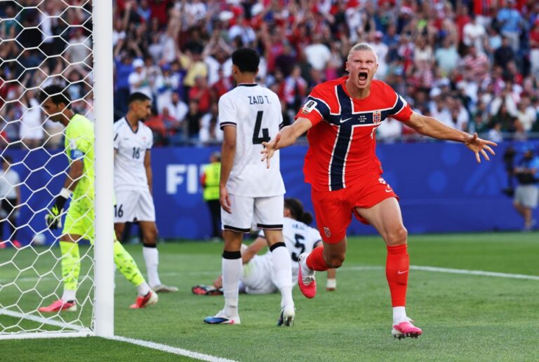 Noruega golea 4-1 a Irak con exhibición de Haaland