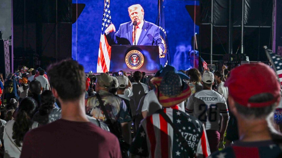 Trump clausura el 250º aniversario de EE. UU. con un discurso contra el comunismo y un mensaje de unidad nacional Trump clausura el 250º aniversario de EE. UU. con un discurso contra el comunismo y un mensaje de unidad nacional
