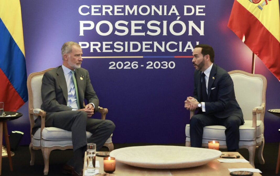 Felipe VI reafirma los lazos entre España y Colombia junto al nuevo presidente De la Espriella Felipe VI reafirma los lazos entre España y Colombia junto al nuevo presidente De la Espriella