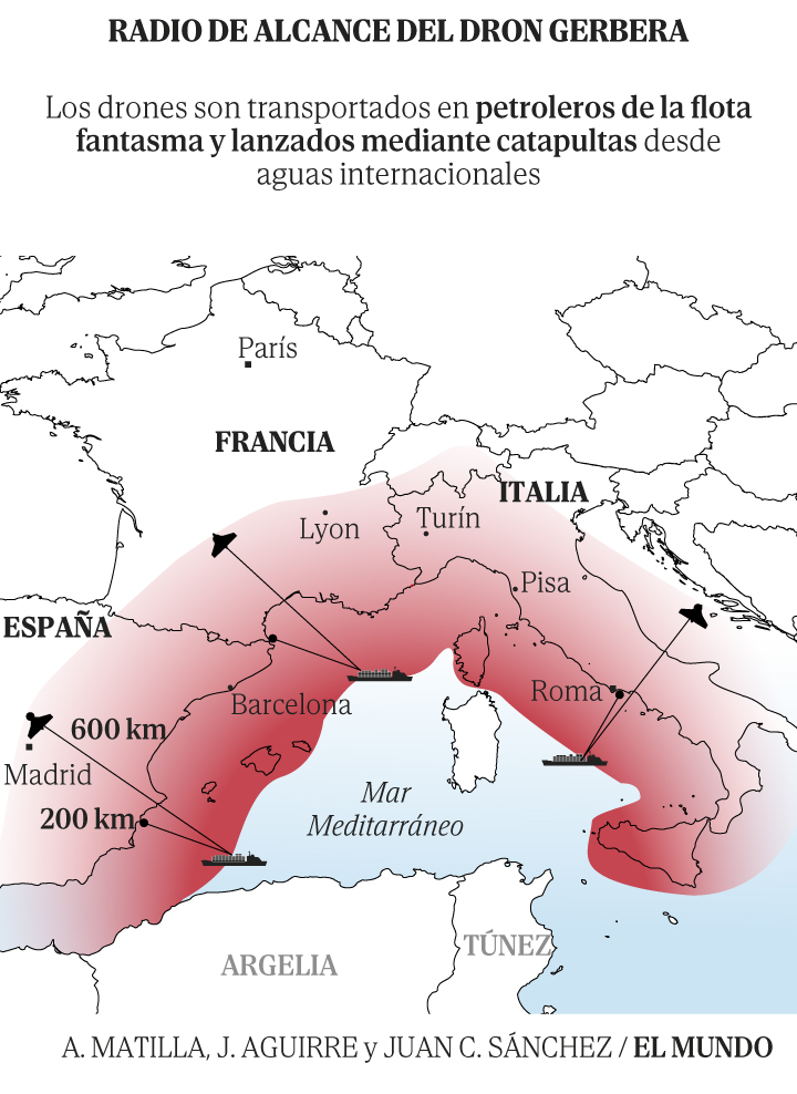 EE.UU. alerta de un posible ataque ruso con drones contra España, Francia e Italia EE.UU. alerta de un posible ataque ruso con drones contra España, Francia e Italia
